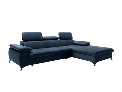 Pascal Morabito, Ecksofa mit Schlaffunktion - Ecke rechts - Samt - Dunkel - SAMARA von Ecksofa mit Schlaffunktion - Ecke rechts - Samt - Dunkel - SAMARA von PASCAL MORABITO