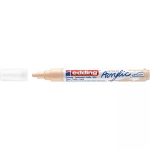edding, edding Acrylmarker 5300, warmbeige, Edding Acrylmarker 5300, 1-2mm, hautfarbe, 5300-255