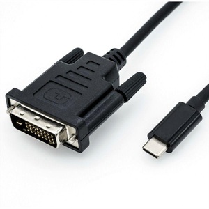 ROLINE, Roline 1435505 - USB/VGA-Kabel (Schwarz), ROLINE USB Typ C - DVI Adapterkabel, ST/ST, 1 m