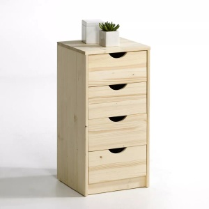 SO'HOME, Kommode Crawley Mit 4 Schubladen Unisex Beige ONE SIZE, SO'HOME - Kommode Crawley mit 4 Schubladen, One Size, Beige