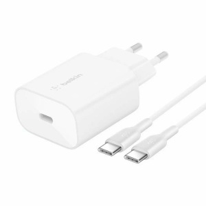 Belkin, USB-C Netzteil mit USB-C Kabel, Belkin USB-Wandladegerät BoostCharge USB-C 25W PD