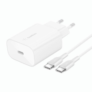 Belkin, USB-C Netzteil mit USB-C Kabel, Belkin USB-Wandladegerät BoostCharge USB-C 25W PD