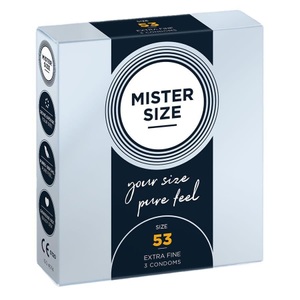 Mister Size, Mister Size 53 (3er Pack), Mister Size 53 , Neutral, Transparent, 3 Stück - Amorana