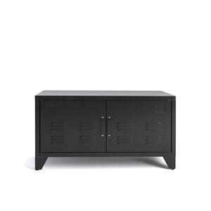 LA REDOUTE INTERIEURS, Sideboard Hiba, 2 Türen, Metall, La Redoute Intérieurs - Niedriger Schrank Hiba mit 2 Türen, One Size, Schwarz