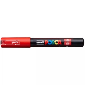 Pebeo, Pebeo Posca 0.7mm, uni-ball Posca Marker, 0.7mm, rot, PC1M rot