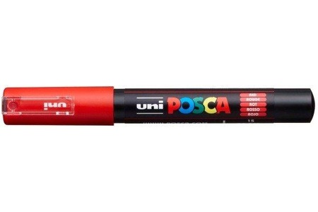 Pebeo, Pebeo Posca 0.7mm, uni-ball Posca Marker, 0.7mm, rot, PC1M rot