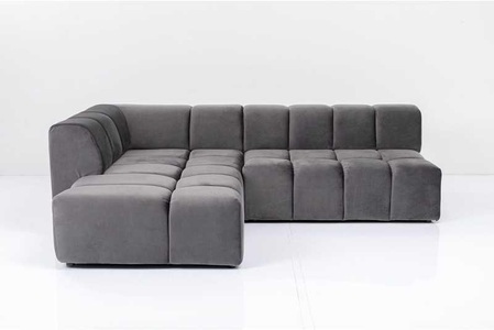 Kare Design, Ecksofa Belami Grau Links, Ecksofa Belami Grau Links