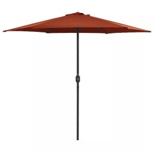 Diverse Hardware, Sonnenschirm mit Aluminium-Mast 270 x 246 cm Terracotta-Rot, VidaXL - Sonnenschirm, One Size, Braun