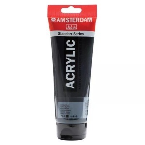 Royal Talens, Royal Talens Amsterdam Standard peinture acrylique 250Ml-oxyde noir, Talens Acrylfarbe Amsterdam, ox.schwarz, 17127350, (250ml)