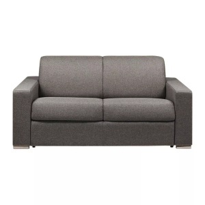 LINEA SOFA, LINEA SOFA - Schlafsofa 2Sitzer Stoff CALITO Liegefläche Matratzen, One Size, Anthrazit