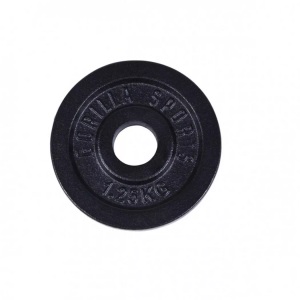 Gorilla sports, Hantelscheibe Guss Unisex Schwarz 1.25KG, Gorilla Sports - Hantelscheibe Guss, One Size, Schwarz