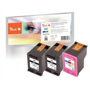 Peach, Peach Spar Pack Plus Druckköpfe kompatibel zu HP No. 62, C2P04AE, C2P06AE, Tinte Spar Pack Plus PI300-670