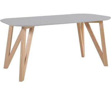 mutoni casual, Esstisch 140x90x76cm grau Eiche, Esstisch 140x90x76cm grau Eiche