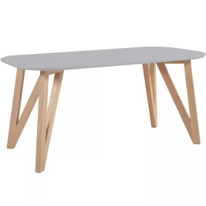 mutoni casual, Esstisch 140x90x76cm grau Eiche, Esstisch 140x90x76cm grau Eiche