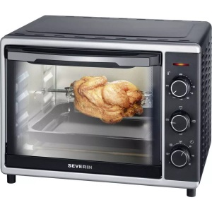 Severin, Severin To2056 - Minibackofen (Schwarz/Silber), SEVERIN, Öfen und Induktionskocher, Severin TO2056 Kleinbackofen, Produkte & Wohnen