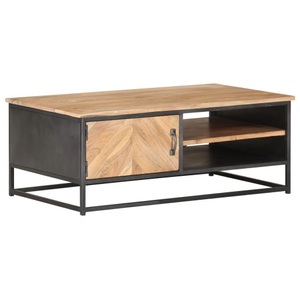 vidaXL, vidaXL Couchtisch 90x50x35 cm Massivholz Akazie, vidaXL Couchtisch 90x50x35 cm Massivholz Akazie