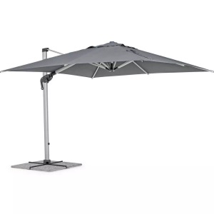 mutoni Garten Deluxe, Sonnenschirm Ines 300x300 eloxiert-dunkelgrau, Sonnenschirm Ines 300x300 eloxiert-dunkelgrau