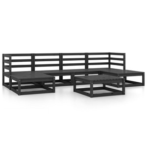 vidaXL, vidaXL 7-tlg. Garten-Lounge-Set Massivholz Kiefer, vidaXL 7-tlg. Garten-Lounge-Set Massivholz Kiefer