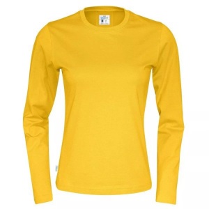 Cottover, Tshirt Langärmlig Unisex Gelb XL, Cottover - TShirt Langärmlig, für Damen, Gelb, Größe XL