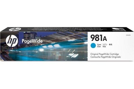 Hp, Original Tintenpatrone cyan HP No. 981A, J3M68A, Hewlett Packard Tintenpatrone, blau, No.981A, J3M68A, (6'000 Seiten)