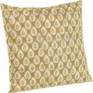 mutoni lifestyle, Kissen Reims Blatt grün 45x45, Kissen Reims Blatt grün 45x45
