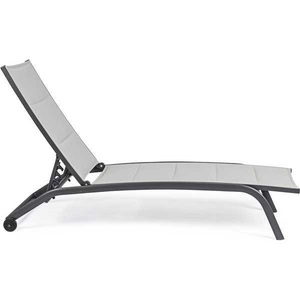 mutoni Garten Deluxe, Rollenliege Cleopas anthrazit hellgrau, Rollenliege Cleopas anthrazit hellgrau