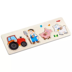 Haba, Haba ® Greifpuzzle Landleben 303185, Greifpuzzle Landleben (Kinderpuzzle)