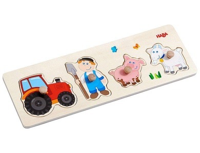 Haba, Haba ® Greifpuzzle Landleben 303185, Greifpuzzle Landleben (Kinderpuzzle)