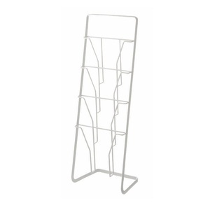 Yamazaki, Yamazaki - Zeitungsständer Smart - weiss - 70 cm, Yamazaki - Zeitschriftenständer TOWER, One Size, Weiss
