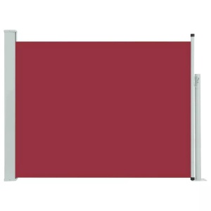 vidaXL, vidaXL Ausziehbare Seitenmarkise 140×500 cm Rot, vidaXL Ausziehbare Seitenmarkise 140×500 cm Rot