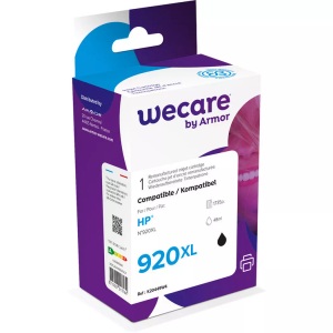 WECARE, WECARE Tinte 920XL rebuilt schwarz CD975AEWE zu HP OfficeJet 6500 48ml, 