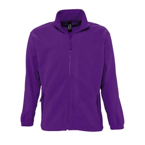 SOL's, SOLS Fleecejacke »Herren Outdoor Fleece Jacke North«, SOLS - Outdoor Fleece Jacke North, für Herren, Lila, Größe L