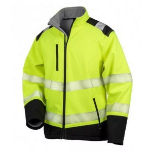 Result, Erwachsene Safeguard Ripstop Sicherheit Soft Shell Jacke Herren Gelb Bunt XXL, Result - SAFEGUARD by Softshelljacke Sicherheit, für Herren, Gelb Bunt, Größe XXL