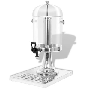vidaXL, vidaXL Getränkespender Edelstahl 8 Liter, VidaXL - Getränkespender edelstahl edelstahl, One Size, Silber