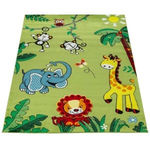 PACO HOME, Teppich Kinderzimmer Junge Mädchen Tiere Palmen Teppich Kinderzimmer Junge Mädchen Tiere Palmen, Paco Home - Teppich Kinderzimmer Junge Mädchen Tiere Palmen, 120X170CM