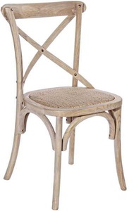 mutoni lifestyle, Holzstuhl Cross Grau Natur, Holzstuhl Cross Grau Natur