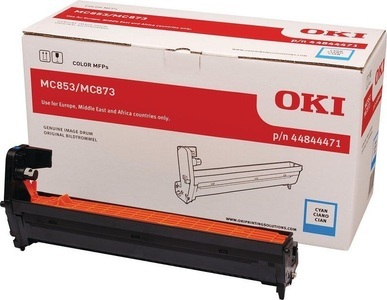 OKI, OKI Trommeleinheit MC853 MC873 44844471 Original Cyan 30000 Seiten, Oki Trommeleinheit, blau, 44844471, (30'000 Seiten)