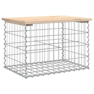 vidaXL, vidaXL Gartenbank aus Gabionen 63x44x42 cm Massivholz Kiefer