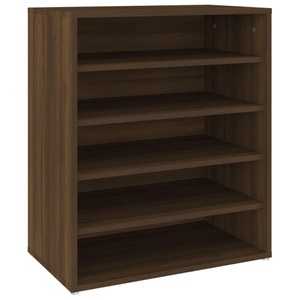 vidaXL, vidaXL Schuhschrank Braun Eichen-Optik 60x35x70 cm Holzwerkstoff, vidaXL Schuhschrank Braun Eichen-Optik 60x35x70 cm Holzwerkstoff
