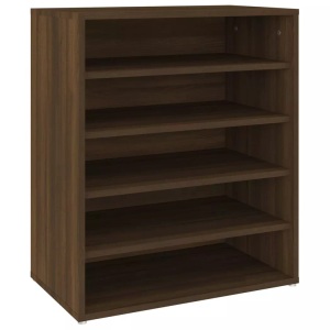 vidaXL, vidaXL Schuhschrank Braun Eichen-Optik 60x35x70 cm Holzwerkstoff, vidaXL Schuhschrank Braun Eichen-Optik 60x35x70 cm Holzwerkstoff