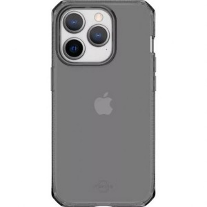 ITSKINS, ITSkins - iPhone 14 Pro Spectrum Clear Antimikrobielle Schutz Gummi Hülle (Fallschutz 3 Meter) - Transparent / Schwarz, Apple - Hülle Spectrum Clear iPhone 14 Pro, Schwarz