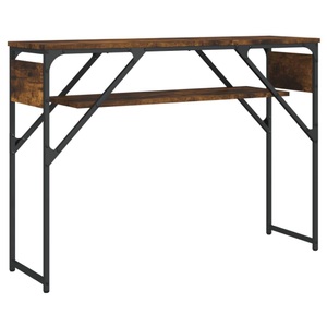 vidaXL, vidaXL Konsolentisch mit Ablage Räuchereiche 105x30x75cm Holzwerkstoff, vidaXL Konsolentisch mit Ablage Räuchereiche 105x30x75cm Holzwerkstoff