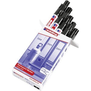 edding, Edding Permanentmarker edding 3000 Schwarz wasserfest: Ja 4-3000001, edding Permanentmarker 3000, 10 Stück, schwarz