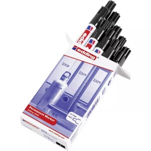 edding, Edding Permanentmarker edding 3000 Schwarz wasserfest: Ja 4-3000001, edding Permanentmarker 3000, 10 Stück, schwarz