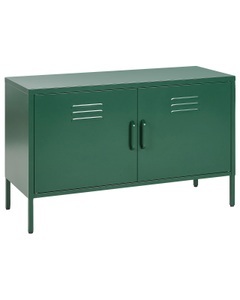 Beliani, Sideboard mit 2 Türen aus Stahl Industriell URIA Sideboard mit 2 Türen aus Stahl Industriell URIA, Beliani - Büroschrank aus Stahl Modern URIA, One Size, Grün
