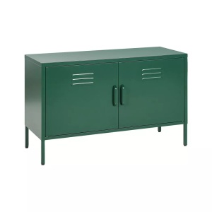 Beliani, Sideboard mit 2 Türen aus Stahl Industriell URIA Sideboard mit 2 Türen aus Stahl Industriell URIA, Beliani - Büroschrank aus Stahl Modern URIA, One Size, Grün