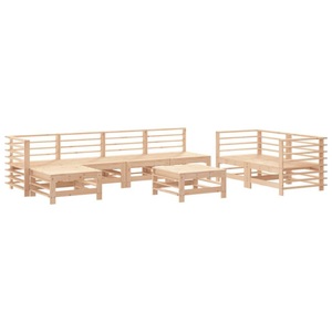 vidaXL, vidaXL 8-tlg. Garten-Lounge-Set Massivholz Kiefer, VidaXL - Garten lounge set kiefernholz, One Size, Braun