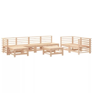 vidaXL, vidaXL 8-tlg. Garten-Lounge-Set Massivholz Kiefer, VidaXL - Garten lounge set kiefernholz, One Size, Braun