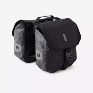 DECATHLON, DECATHLON - Gepäckträgertasche DOUBLE 540, One Size, Charcoal Black, DECATHLON - Gepäckträgertasche DOUBLE 540, One Size, Charcoal Black
