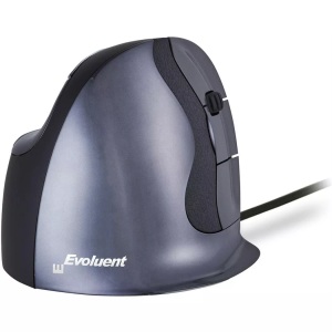 BakkerElkhuizen, BakkerElkhuizen Evoluent D USB-Maus Ergonomisch Anthrazit, Evoluent Ergonomische Maus Vertical D Medium